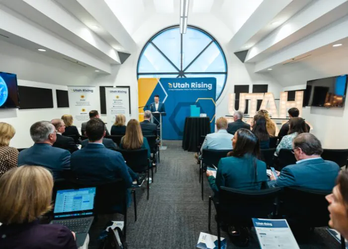 Featured image for “Salt Lake Chamber and Utah Business Leaders Unveil Utah’s First-ever Statewide Free Enterprise Vision, Utah Rising”